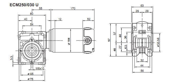 червячный мотор-редуктор