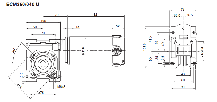 червячный мотор-редуктор