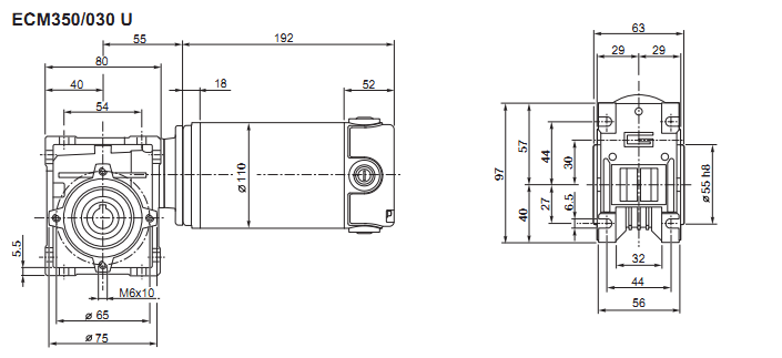 червячный мотор-редуктор