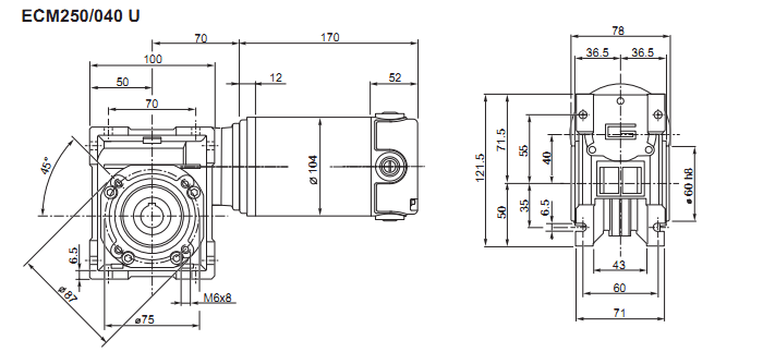 червячный мотор-редуктор