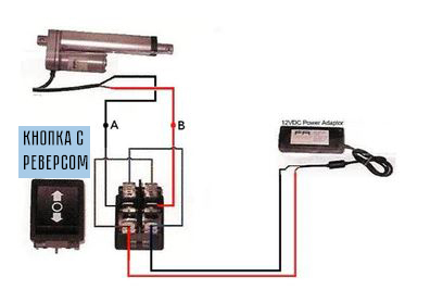 Схема подключения актуатора
