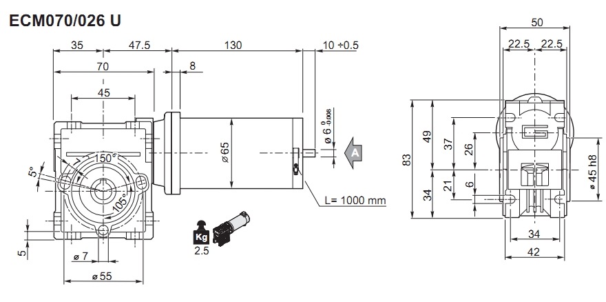 червячный мотор-редуктор